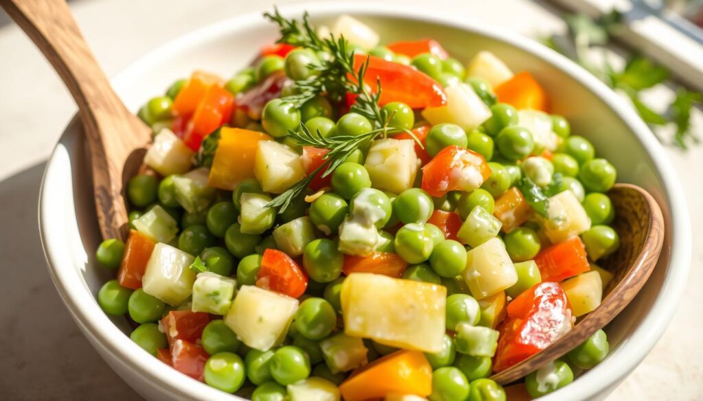 green peas salad