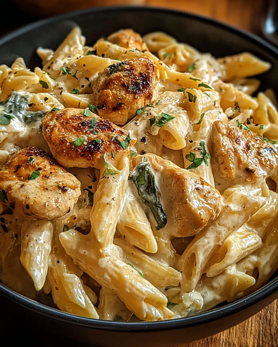 A delicious plate of Creamy Cajun Chicken Pasta