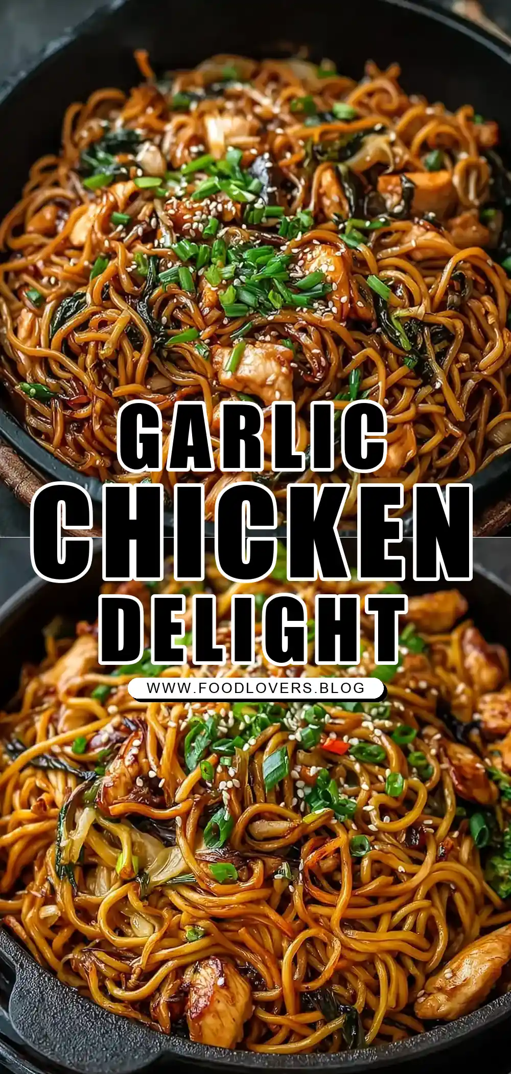 Garlic Chicken Lo Mein
