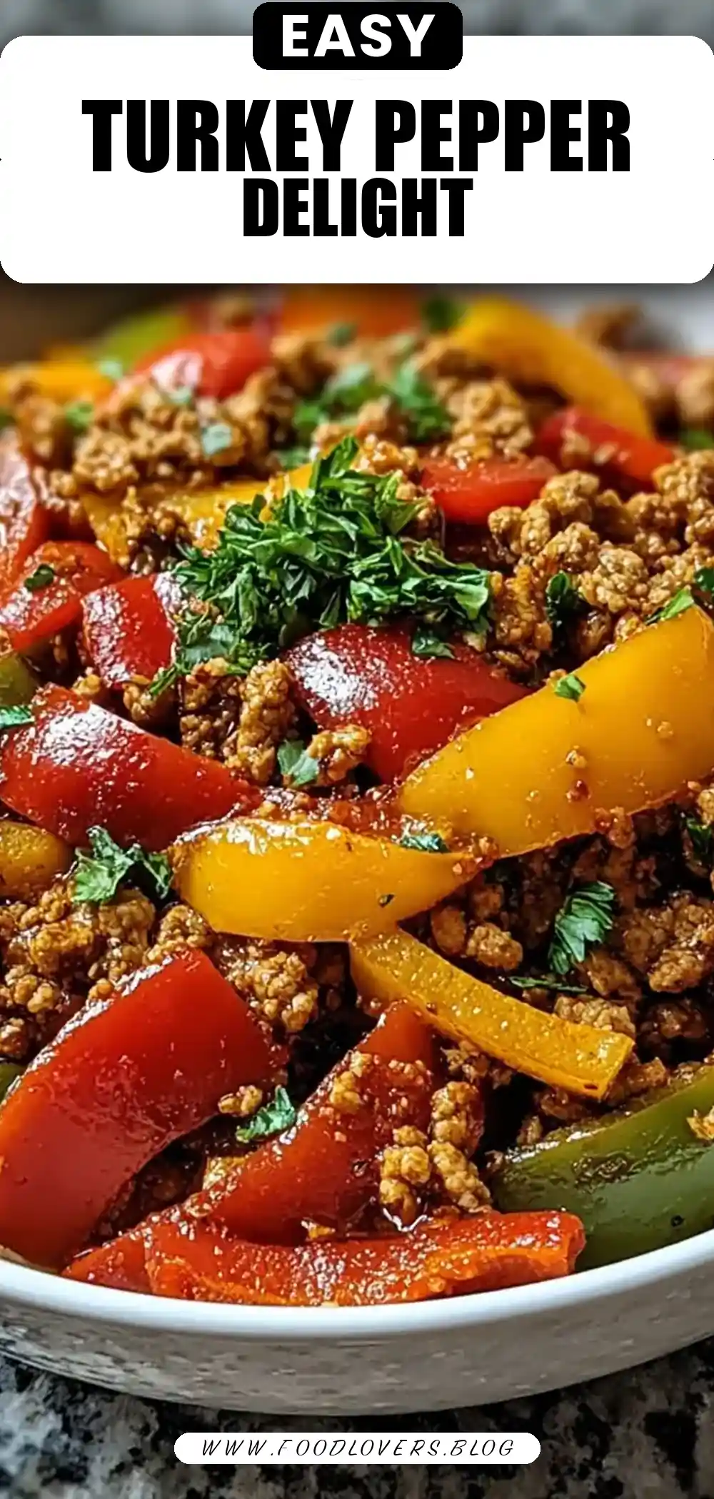 Ground Turkey and Peppers