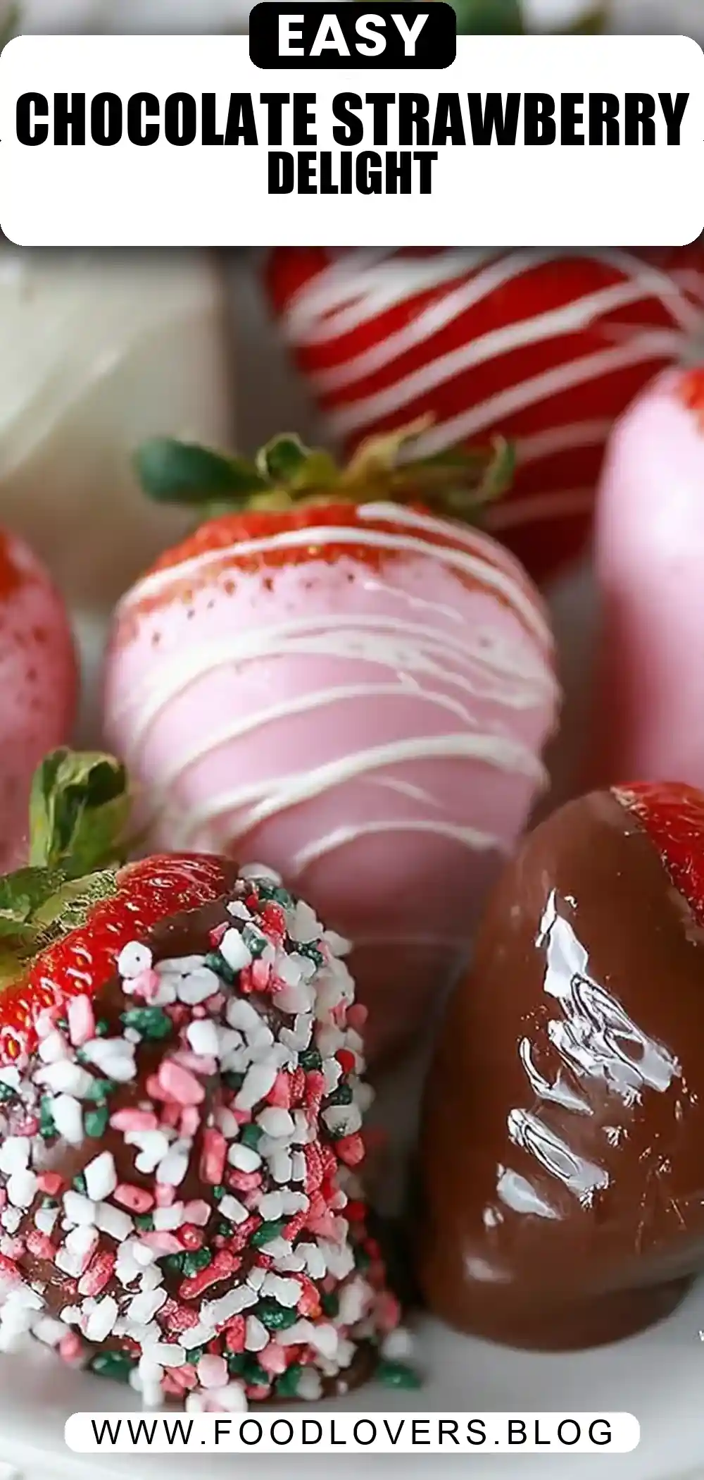 Easy Chocolate Covered Strawberries