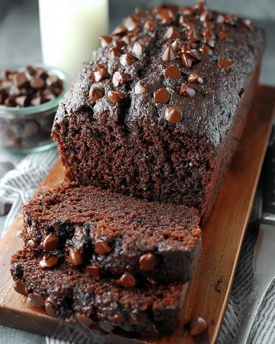 A delicious plate of Chocolate Banana Bread