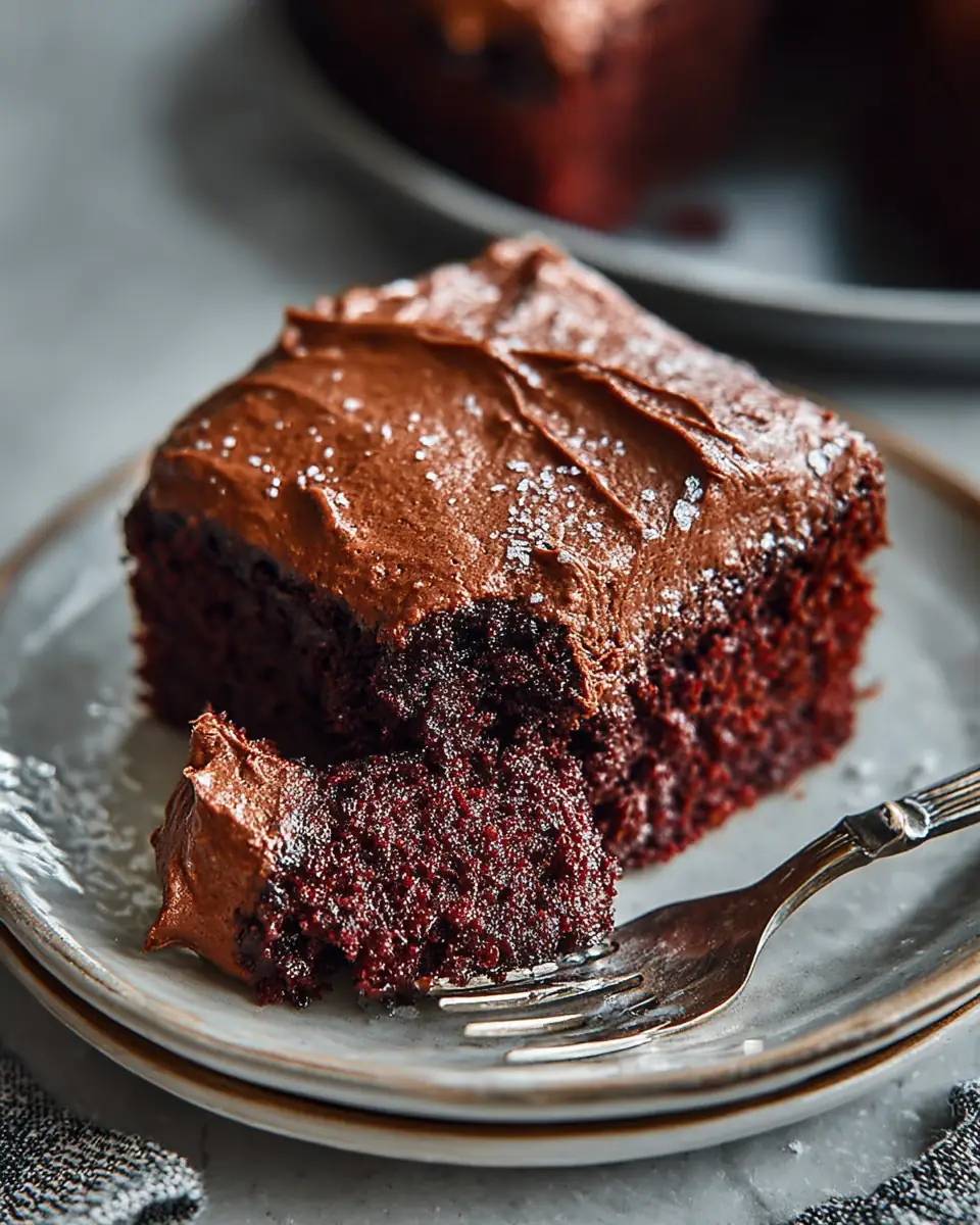 A delicious plate of Easy Chocolate Cake
