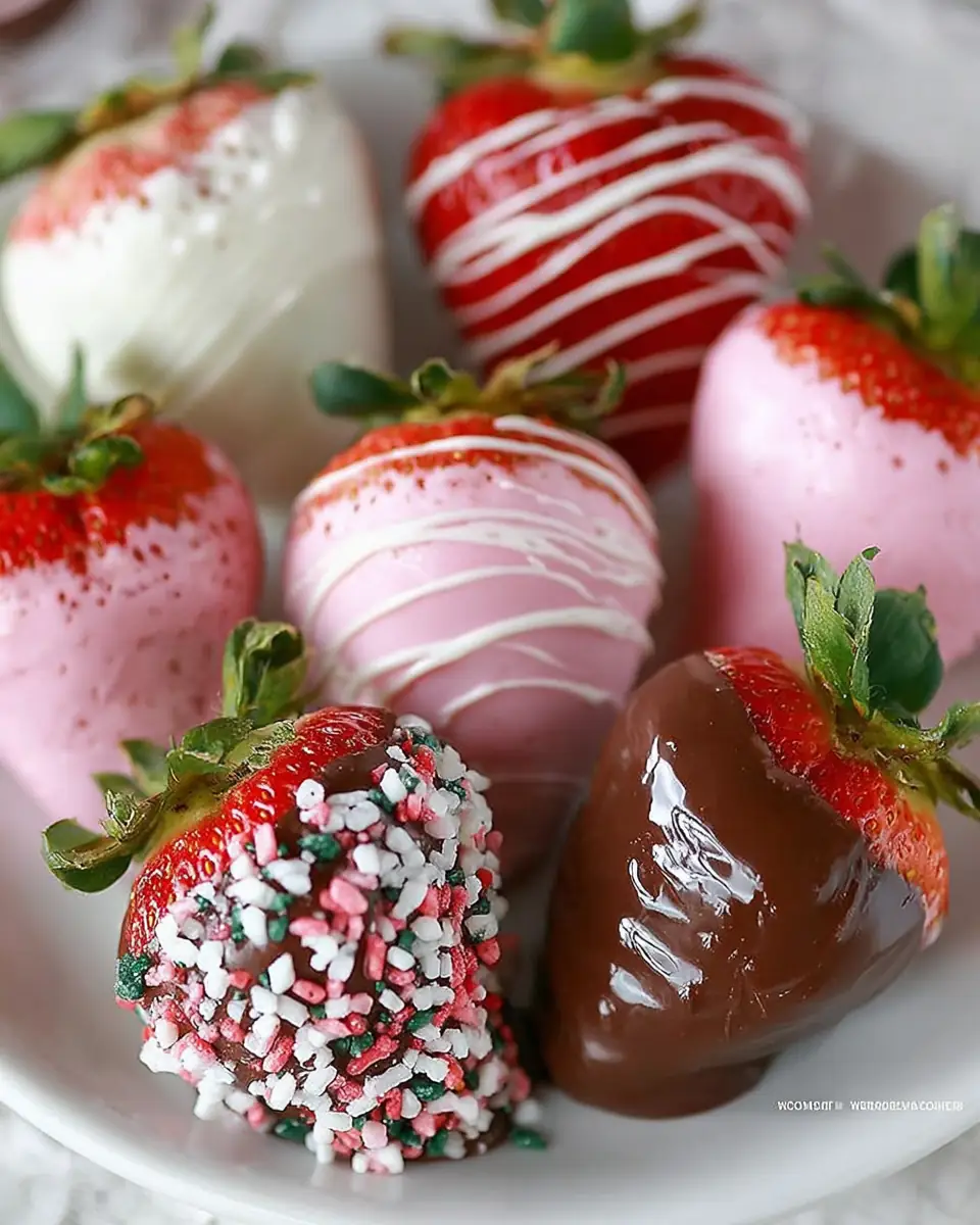 Easy Chocolate Covered Strawberries