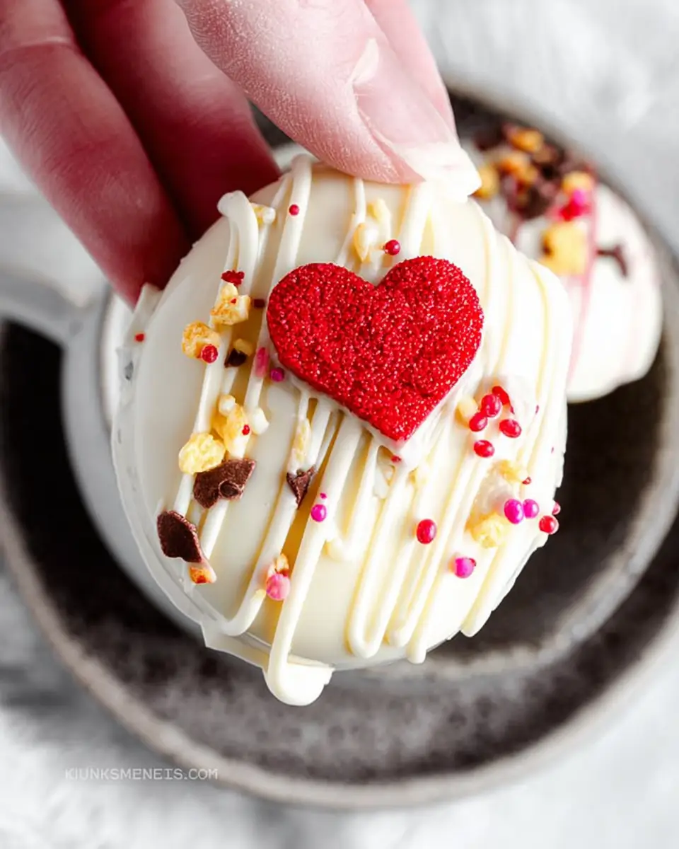 A delicious plate of Hot Chocolate Bombs