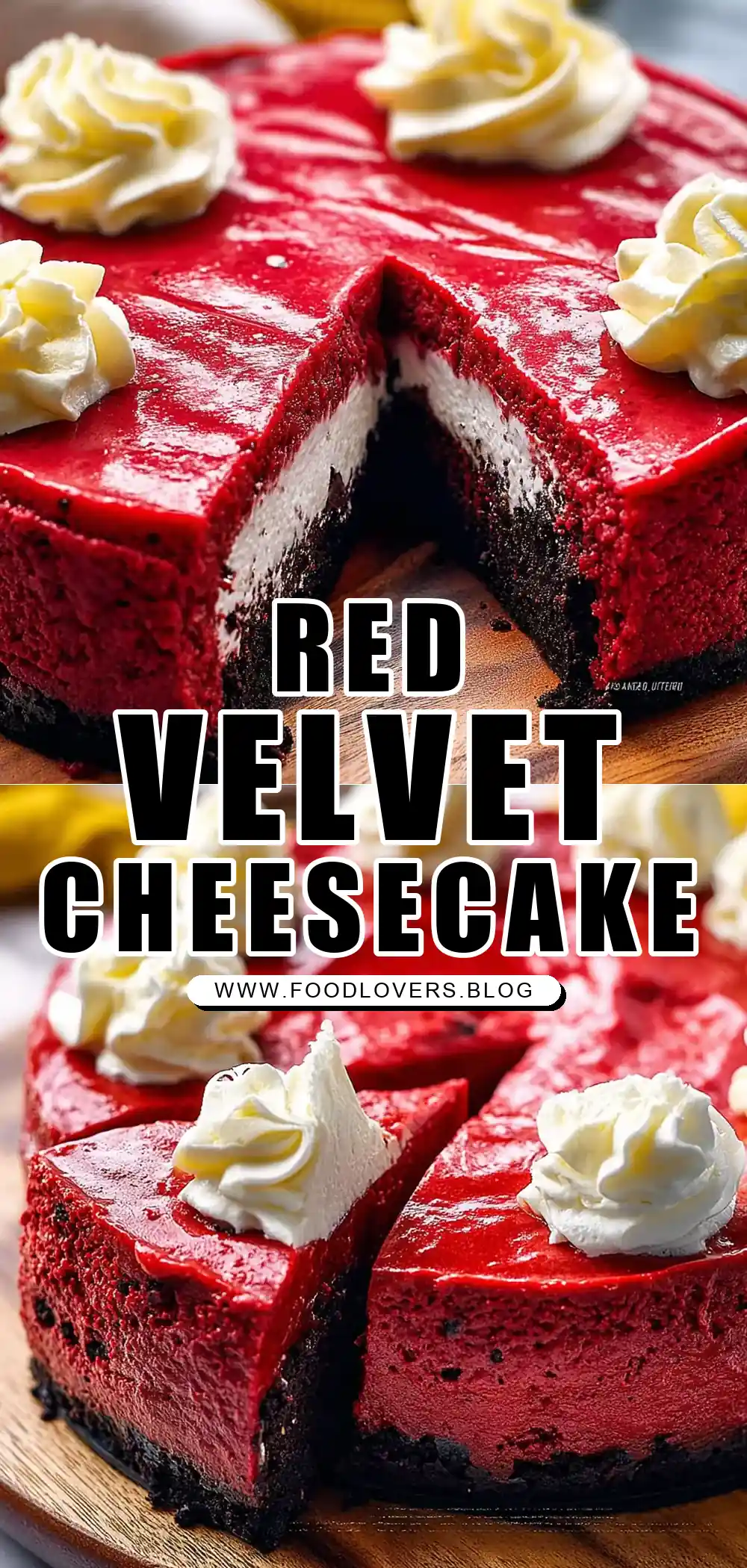 Red Velvet Oreo Cheesecake