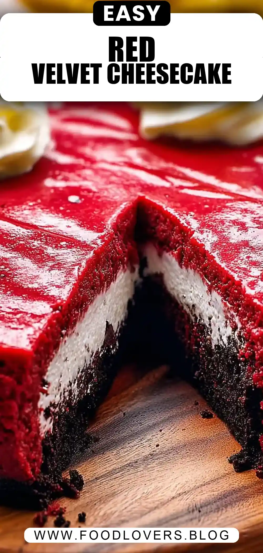 Red Velvet Oreo Cheesecake