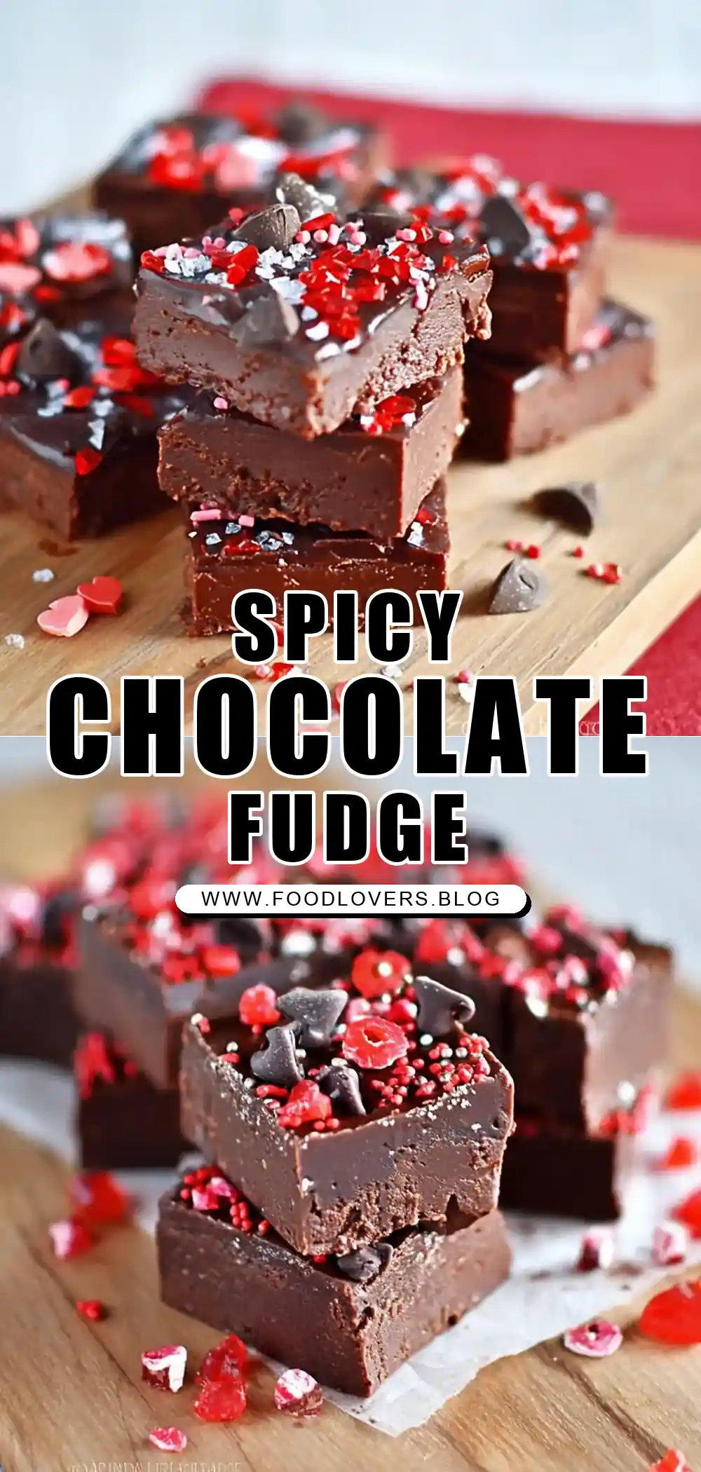 Red Hot Dark Chocolate Fudge