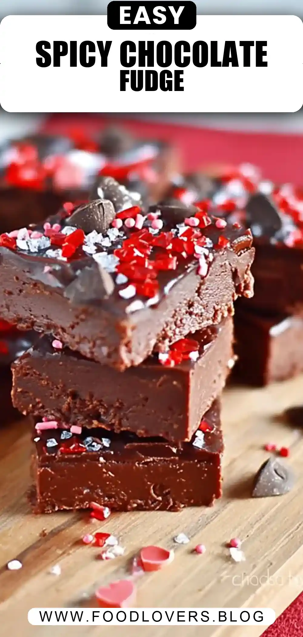 Red Hot Dark Chocolate Fudge