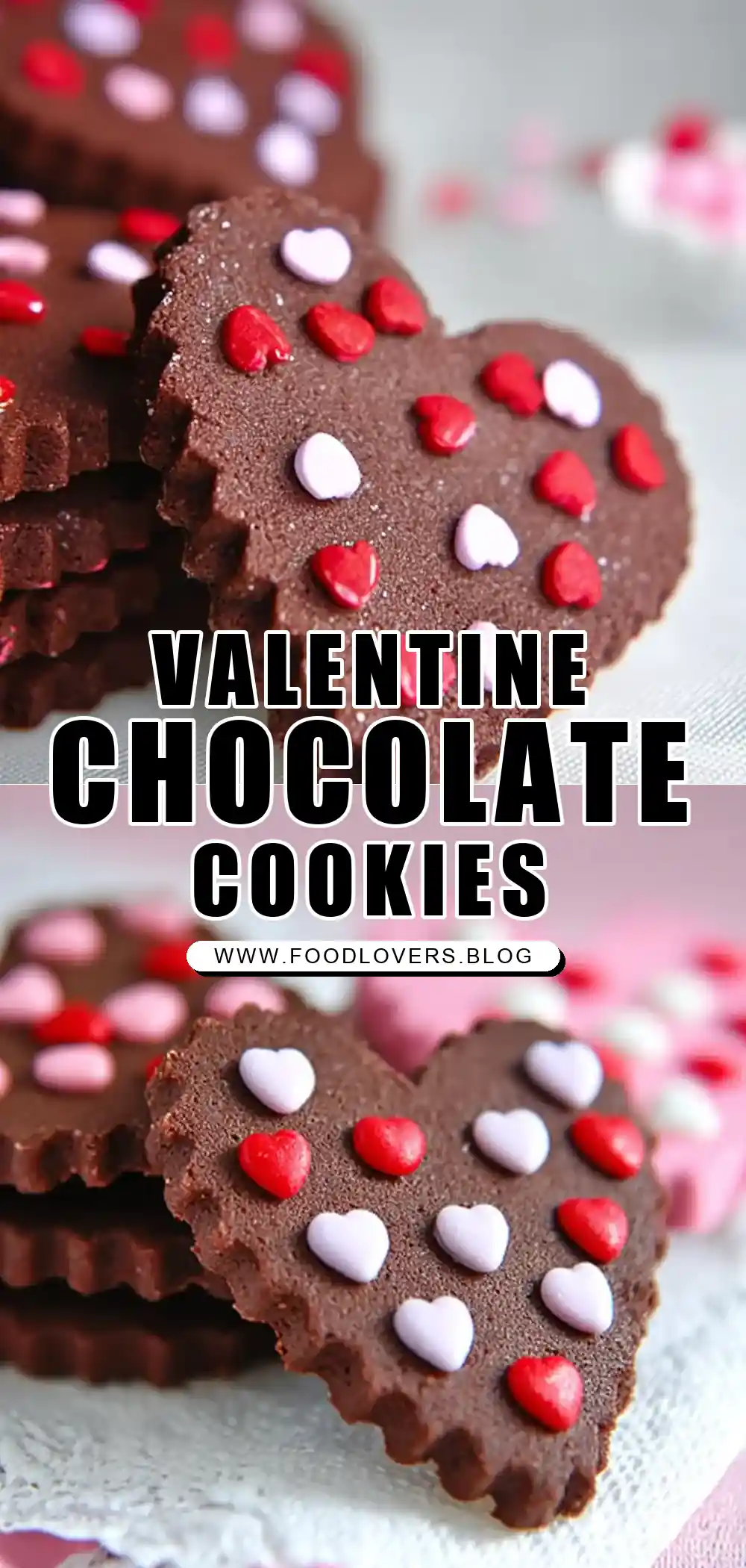 Valentine Chocolate Sugar Cookies