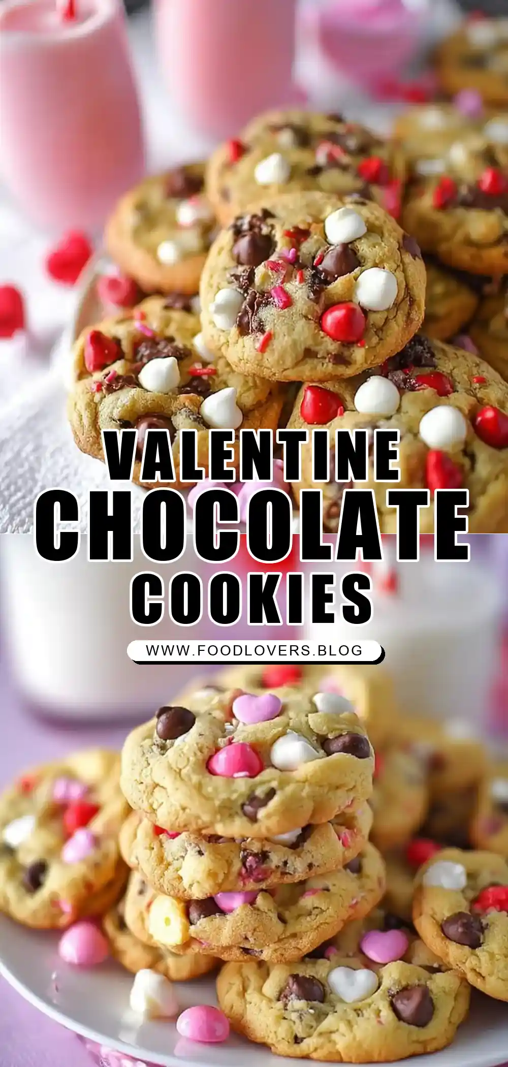 Valentine Chocolate Chip Cookies