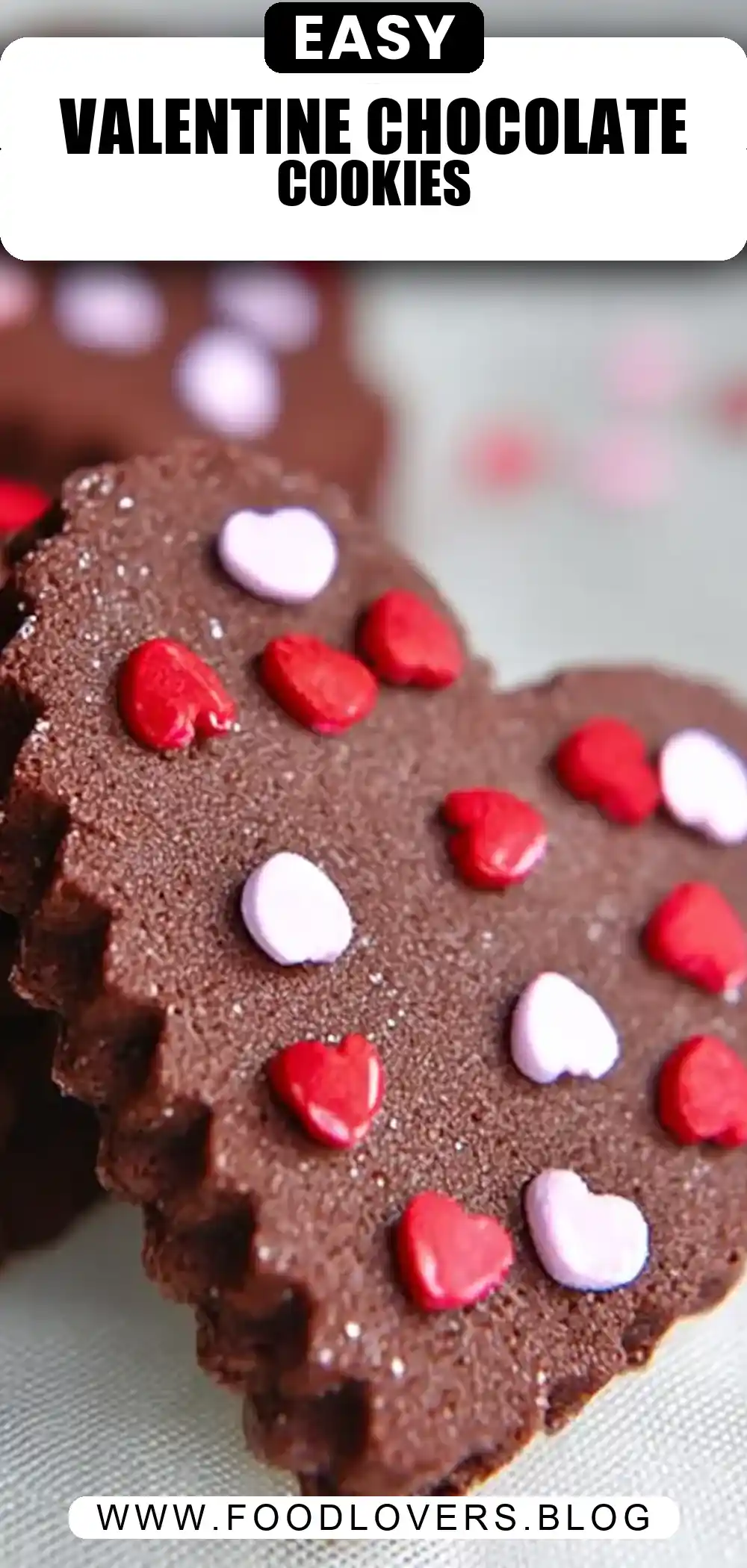 Valentine Chocolate Sugar Cookies