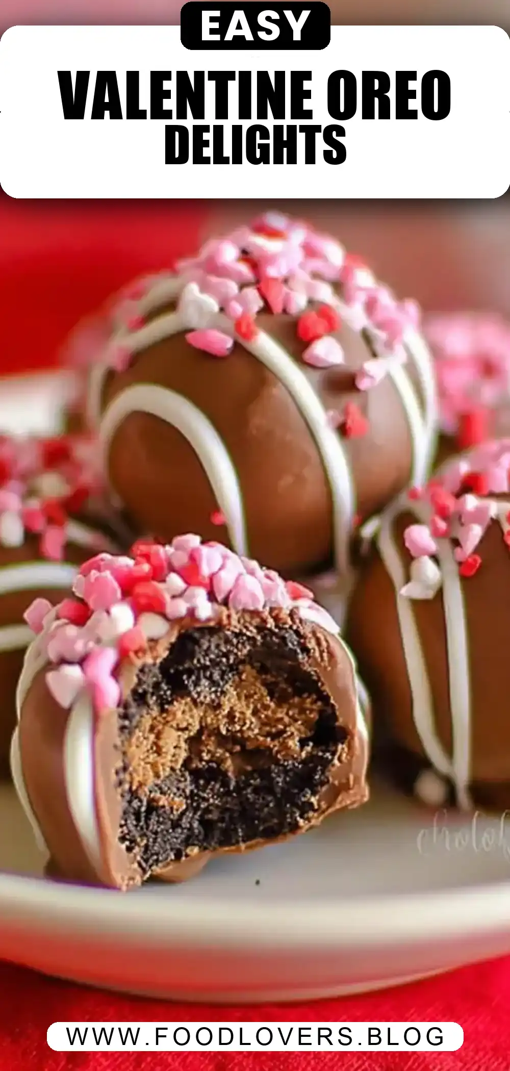 Valentine Oreo Truffles